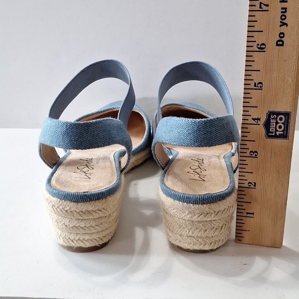 Life-stride (NEW) Blue Denim Kimmie Velocity 2.0 Espadrille Wedges Size 6.5 - Picture 7 of 14